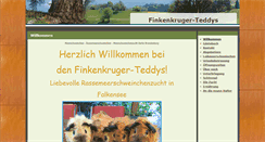 Desktop Screenshot of finkenkruger-teddys.de