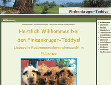 Tablet Screenshot of finkenkruger-teddys.de